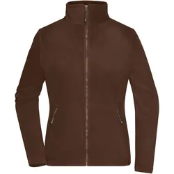 Damen Microfleece Jacke - Farbe braun - Größe L