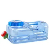 Linhubily Wasserkanister Mit Hahn, Trinkwasser Behälter Camping 5.5l, Getränkespender Mit Zapfhahn Und Schraubdeckel, Trinkwasserkanister Für Wandern Camping Picknick Wohnwagen