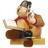 KWO Olbernhau Räuchermann Geschichtenerzähler 15 cm beige