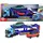 DICKIE Toys - Volvo Auto-Transporter (40 cm) mit 3 Spielzeugautos - Truck FH 16 mit Anhänger inklusive XC40 Recharge Modellautos, Licht und Sound, Spielzeug für Kinder ab 3 Jahre
