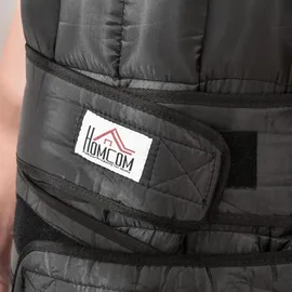 Homcom Gewichtsweste 30 kg Verstellbar Krafttraining Schwarz