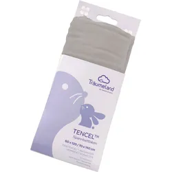 Bettlaken TRÄUMELAND "hochwertiges Spannbetttuch aus Tencel", grau (anthrazit), B:70cm L:140cm, Tencel, Obermaterial: 100% Lyocell (TENCEL), Laken, Tencel sorgt für ein besonders trockenes, gesundes Schlafklima
