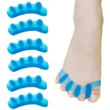 Zehenspreizer zur Korrektur Ihrer Zehen 6 Stück für 5 Zehentrennung und Entspannung, Zehentrenner für überlappende Hallux Valgus Zehen Bunionen Hammerzehen, Toe Spacer Bunion Corrector