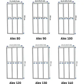 REA Duschtür Alex 120