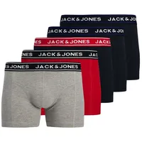 JACK & JONES Chector Solid Boxershorts Rot S 5er Pack