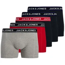JACK & JONES Chector Solid Boxershorts Rot S 5er Pack