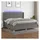 vidaXL Boxspringbett 200 x 200 cm Dunkelgrau