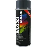 Maxi Color NEW QUALITY Sprühlack Lackspray Glanz 400ml Universelle spray Nitro-zellulose Farbe Sprühlack schnell trocknender Sprühfarbe (RAL 7011 Eisengrau glänzend)
