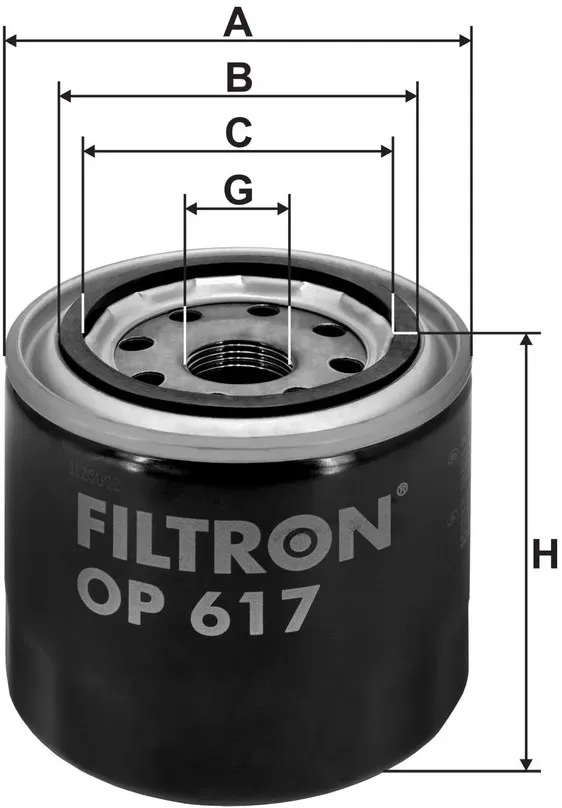 FILTRON Ölfilter op617 Anschraubfilter 75mm GewindemaßM20x1.5 für Opel ONAN Ford MITSUBISHI GM Volvo MAZDA Subaru ISUZU GEELY SMART DAIHA