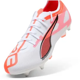 Puma Ultra 5 Match Stollenschuhe Herren White/Black/Glowing Red 40