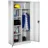 Tectake Spind Stahl 180 x 80 x 40 cm grau abschließbar mit 6 Fächern