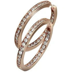 Celesta Silber Ohrring 925 Sterling Silber rosévergoldet Zirkonia