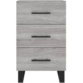vidaXL Nachttisch Grau Sonoma 40x40x66 cm Holzwerkstoff
