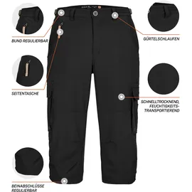 G.I.G.A. DX by killtec Herren, Caprihose GS 35 MN schwarz, 58