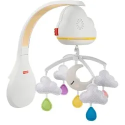 FISHER-PRICE GRP99 Traumhaftes Wolken-Mobile mit Licht, Musik und Geräusch-Sensor