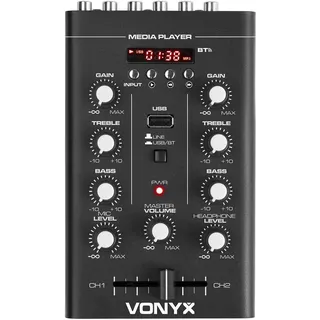 Vonyx STM500BT (Clubmixer), Mischpult, Schwarz
