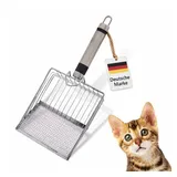 linuma Katzenstreuschaufel Edelstahl  weiß