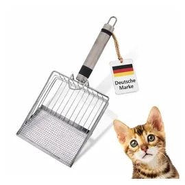 linuma Katzenstreuschaufel Edelstahl  weiß