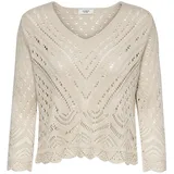 Jdy JDYNEW SUN 3/4 Cropped Pullover Beige S