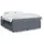 vidaXL Boxspringbett 180 x 200 cm Dunkelgrau