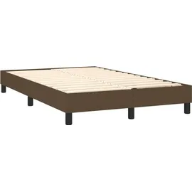 vidaXL Boxspringbett 120 x 200 cm Dunkelbraun