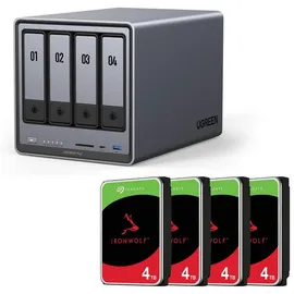 UGREEN NASync DXP4800 Plus 16 TB HDD Grau