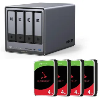 UGREEN NASync DXP4800 Plus 16 TB HDD Grau