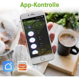Offgridtec Smarte 3-fach Steckdosenleiste mit Smart Life- oder Tuya-App 1,8m Kabel