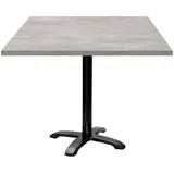 RestooTab - Tisch Bazila 90x90cm Dekor Naturbeton