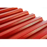 PVC-Wellplatte Trapez 200 x 90 cm rot