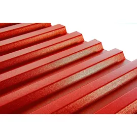 PVC-Wellplatte Trapez 200 x 90 cm rot