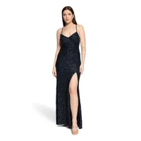 Vera Mont Abendkleid Blau 34