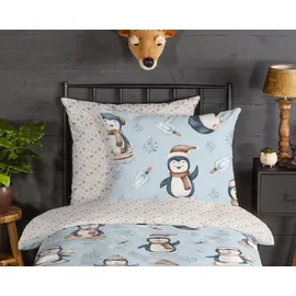 Muller Textil Jani Pinguin Mehrfarbig 135 x 200 cm + 2 x 80 x 80 cm