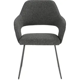 MCA Furniture Newcastle 2er Set Kufenstuhl New Castle ¦ grau ¦ Maße (cm): B: 58 H: 87 T: 59.0
