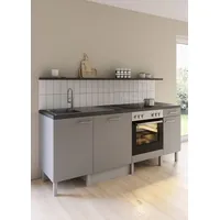OPTIFIT Küchenzeile Lilly 210 cm grau