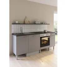 OPTIFIT Küchenzeile Lilly 210 cm grau