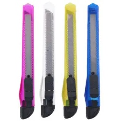 4 x Hobbymesser verschiedene Farben Cuttermesser