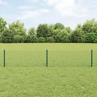 vidaXL Zaun 0,4 x 10 m Grün/Stahl