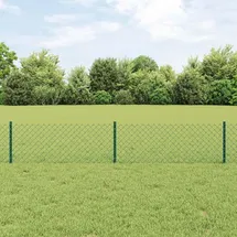 vidaXL Zaun 0,4 x 10 m Grün/Stahl