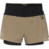 Asics Fujitrail 2-in-1 Kurze Hose - Pepper / Performance Black M