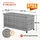 CASARIA Gartenbox Polyrattan Grau