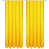 Bestgoodies Dekoschal Ellen Universalband Blickdicht 2er Pack - 140x145 cm Gelb,