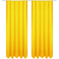 Bestgoodies Dekoschal Ellen Universalband Blickdicht 2er Pack - 140x145 cm Gelb,