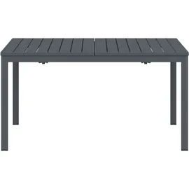 vidaXL Ausziehtisch 210 x 90 x 73 cm Anthrazit