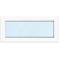 Kellerfenster 90x40 cm, PVC, Ideal 4000, Weiß, 900 x 400 mm, festverglast, individuell konfigurieren