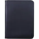 Rhodia 168116C - Konferenzmappe Rhodiarama 25,5x34 cm, mit Etui, dehnbare Haupttasche, 2 flache Reißverschlusstaschen, Kartenfächer, Stiftehalter, Cover aus Kunstleder schwarz, 1 Stück