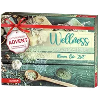 ROTH Wellness-Adventskalender "Nimm dir Zeit" 2021 gefüllt mit Wellnessartikeln, Entspannungs-Kalender zur Vorweihnachtszeit - Grün