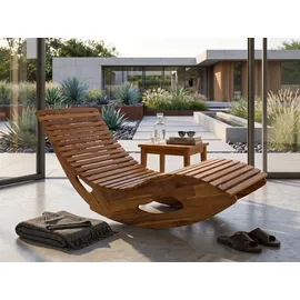 prestige home living outdoor Ergonomische Schwungliege aus Akazienholz - FSC® zertifiziert