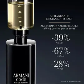 Giorgio Armani Code Men Eau de Parfum refillable 75 ml