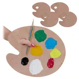 Relaxdays Mischpalette 5 St. 26 x 30 cm Natur